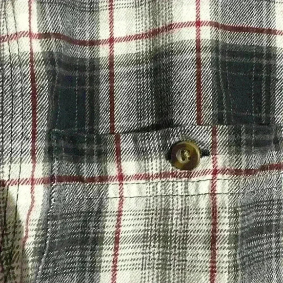 Carhartt Mens Long Sleeve Flannel Shirt Relaxed Fit Plaid Size Large - Picture 4 of 9